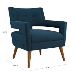 Azure Sheer Upholstered Fabric Arm Chair by MODWAY 10 Azure Sheer Upholstered Fabric Arm Chair by MODWAY -MODWAY store azure modway accent chairs eei 2142 azu 40 1000