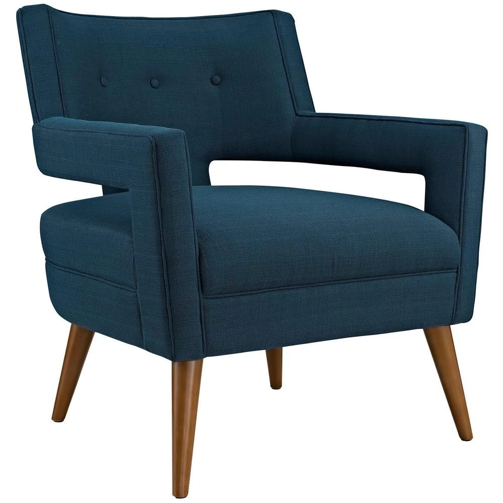Azure Sheer Upholstered Fabric Arm Chair by MODWAY 3 Azure Sheer Upholstered Fabric Arm Chair by MODWAY