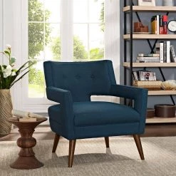 Azure Sheer Upholstered Fabric Arm Chair by MODWAY 11 Azure Sheer Upholstered Fabric Arm Chair by MODWAY -MODWAY store azure modway accent chairs eei 2142 azu c3 1000