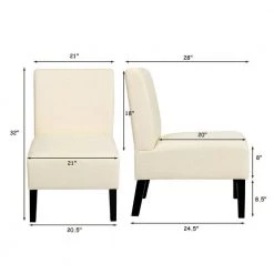 Beige Linen Solid Wood Fabric Accent Chair by Boyel Living 12 Beige Linen Solid Wood Fabric Accent Chair by Boyel Living -MODWAY store beige boyel living accent chairs hysn 64435be 1f 1000