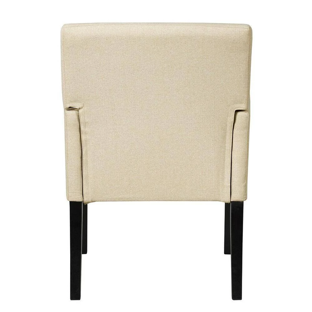 Beige Linen Accent Chair Upholstered Chair by Boyel Living 7 Beige Linen Accent Chair Upholstered Chair by Boyel Living - Image 5
