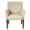 Beige Linen Accent Chair Upholstered Chair by Boyel Living