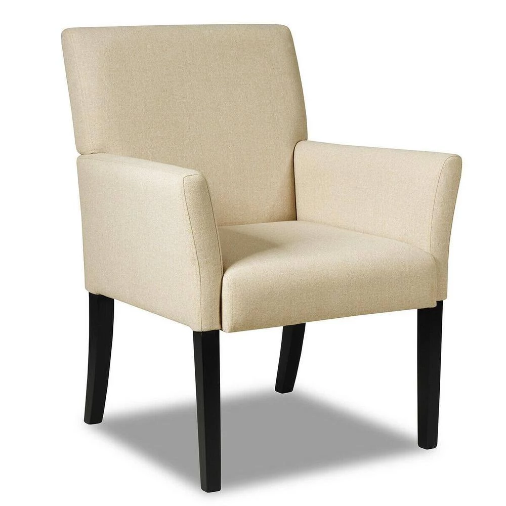 Beige Linen Accent Chair Upholstered Chair by Boyel Living 9 Beige Linen Accent Chair Upholstered Chair by Boyel Living - Image 7