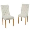 Beige 2-Piece Upholstered Dining Chairs by Boyel Living 2 Beige 2-Piece Upholstered Dining Chairs by Boyel Living -MODWAY store beige boyel living dining chairs hysn 64221be 64 1000