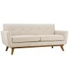 Engage 78 in. Beige Polyester 2-Seater Loveseat with Wood Legs by MODWAY 2 Engage 78 in. Beige Polyester 2-Seater Loveseat with Wood Legs by MODWAY -MODWAY store beige modway loveseats eei 1179 bei 64 1000