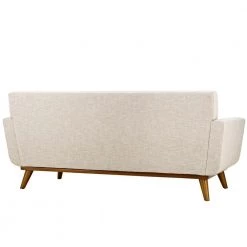 Engage 78 in. Beige Polyester 2-Seater Loveseat with Wood Legs by MODWAY -MODWAY store beige modway loveseats eei 1179 bei e1 1000