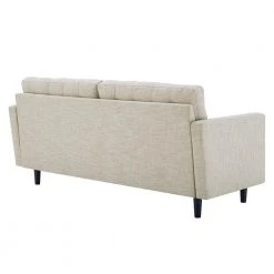 Exalt 75 in. Wide Tufted Squared Arm Fabric Modern Straight Sofa in Orange by MODWAY -MODWAY store beige modway sofas couches eei 4445 bei 66 1000