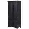 Black Accent Storage Cabinet with Adjustable Shelves by Boyel Living