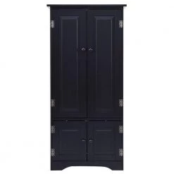 Black Accent Storage Cabinet with Adjustable Shelves by Boyel Living -MODWAY store black boyel living accent cabinets hysn 56627bk c3 1000