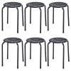 17.5 in. 6-Piece Black Backless Round Metal Stool Set by Boyel Living 2 17.5 in. 6-Piece Black Backless Round Metal Stool Set by Boyel Living -MODWAY store black boyel living bar stools hysn 57883bk 64 1000