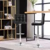 46 in. Black PU Leather Adjustable Swivel Bar Stool by Boyel Living -MODWAY store black boyel living bar stools hysn 66492bk 1 64 1000