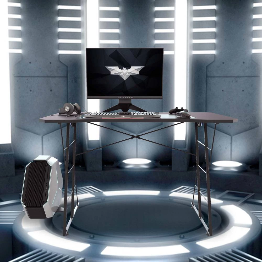 47in. Rectangular Matte Black Computer Gaming Desk with 1-Cup Holde by Boyel Living 11 47in. Rectangular Matte Black Computer Gaming Desk with 1-Cup Holde by Boyel Living - Image 9