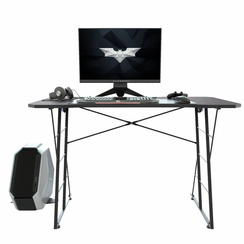 47in. Rectangular Matte Black Computer Gaming Desk with 1-Cup Holde by Boyel Living 7 47in. Rectangular Matte Black Computer Gaming Desk with 1-Cup Holde by Boyel Living - Image 5