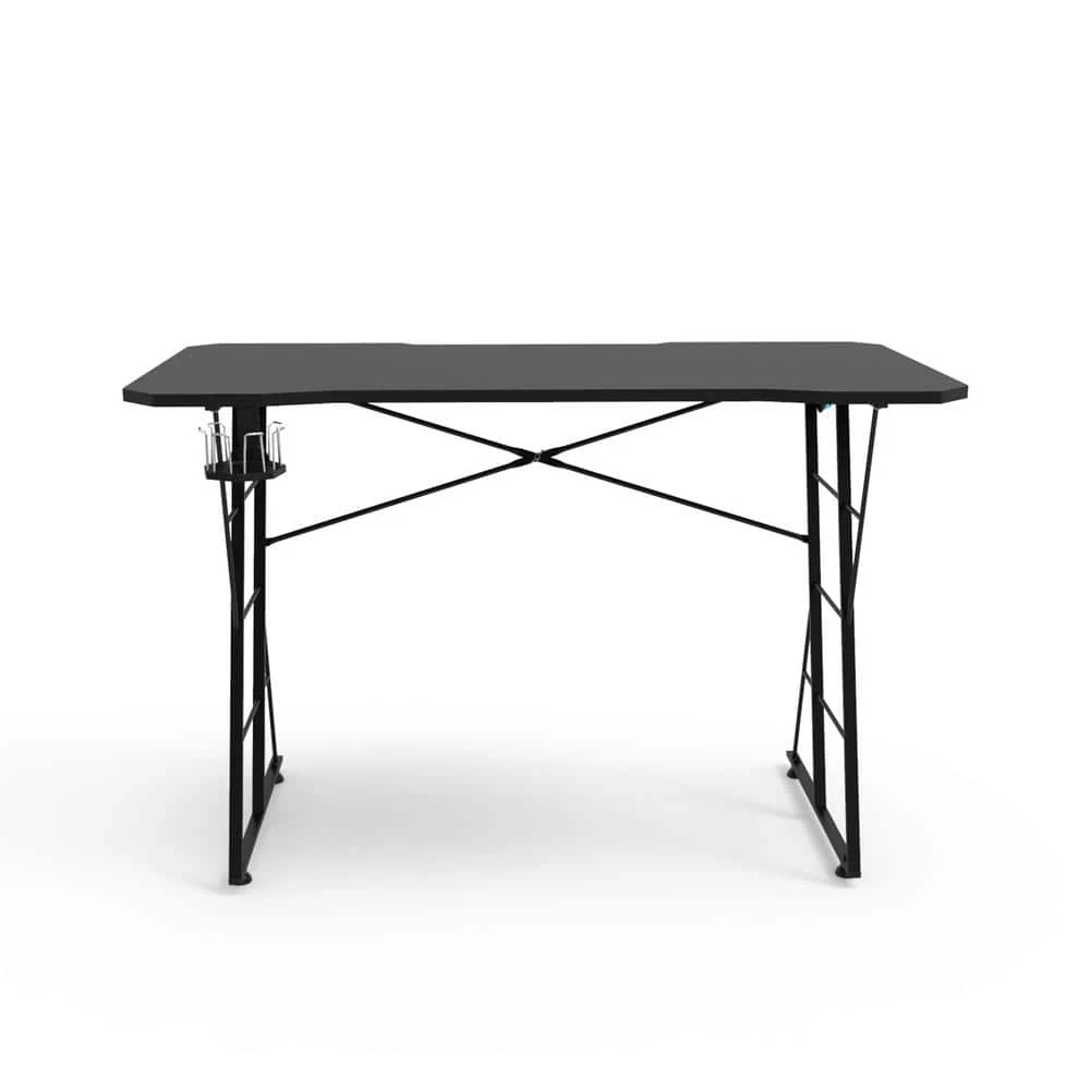 47in. Rectangular Matte Black Computer Gaming Desk with 1-Cup Holde by Boyel Living 3 47in. Rectangular Matte Black Computer Gaming Desk with 1-Cup Holde by Boyel Living