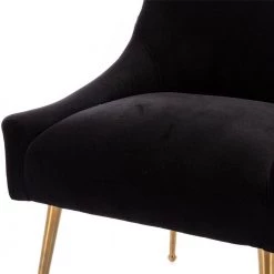 Black Electroplated Velvet Dining Arm Chair (Set of 2) by Boyel Living 13 Black Electroplated Velvet Dining Arm Chair (Set of 2) by Boyel Living -MODWAY store black boyel living dining chairs hfsn 700black 4f 1000