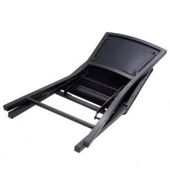 Black Metal Folding Chair Slipcovered Dining Chairs (Set of 2) by Boyel Living -MODWAY store black boyel living dining chairs hysn 52161 fa 1000