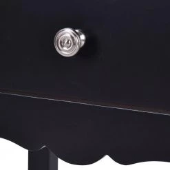 16 in. Black Vintage Side End Table with 2 Drawers by Boyel Living -MODWAY store black boyel living end side tables hysn 56184bk 4f 1000