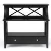Black 3-Tier Side End Table with Drawers by Boyel Living 2 Black 3-Tier Side End Table with Drawers by Boyel Living -MODWAY store black boyel living end side tables hysn 60449bk 64 1000