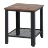 40 in. Black 2-Tier Side End Table with Wood Top by Boyel Living -MODWAY store black boyel living end side tables hysn 61493bk 64 1000