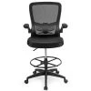 Black Ergonomic Chair Executive Office Chair with Adjustable Lumbar Support Flip Up Arms by Boyel Living -MODWAY store black boyel living ergonomic chairs hysn 65397 64 1000