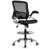 Black Adjustable Height Office Chair with Flip-Up Mesh by Boyel Living 1 Black Adjustable Height Office Chair with Flip-Up Mesh by Boyel Living -MODWAY store black boyel living ergonomic chairs hysn 66172 64 1000