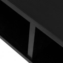 42.5 in. Black Wall Mounted Floating Computer Table Desk Storage Shelf by Boyel Living 11 42.5 in. Black Wall Mounted Floating Computer Table Desk Storage Shelf by Boyel Living -MODWAY store black boyel living floating desks hysn 60292bk 1f 1000