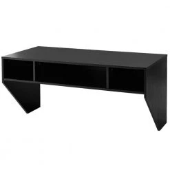 42.5 in. Black Wall Mounted Floating Computer Table Desk Storage Shelf by Boyel Living 9 42.5 in. Black Wall Mounted Floating Computer Table Desk Storage Shelf by Boyel Living -MODWAY store black boyel living floating desks hysn 60292bk c3 1000