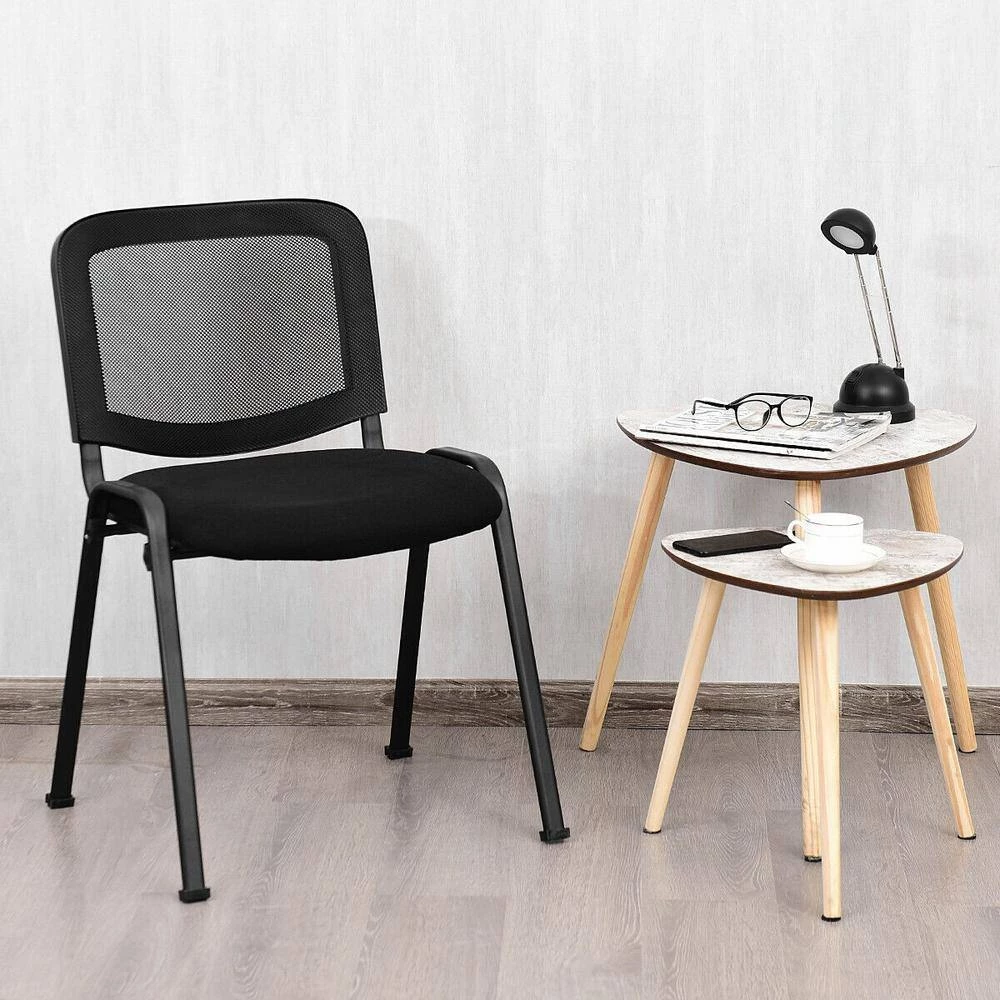 Conference Chairs Black Office Waiting Room Guest Reception Chairs with Mesh Back (Set of 5) by Boyel Living 9 Conference Chairs Black Office Waiting Room Guest Reception Chairs with Mesh Back (Set of 5) by Boyel Living - Image 7