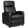 27 in. Width Big and Tall Black Leather Power Reclining 3 Position Recliner by Boyel Living -MODWAY store black boyel living recliners hysn 64114bk 64 1000
