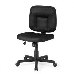 Low-Back Black Mesh Office Chair with Adjustable Height by Boyel Living -MODWAY store black boyel living task chairs hysn 63005 c3 1000