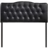 Annabel Full Upholstered Vinyl Headboard in Black by MODWAY -MODWAY store black modway headboards mod 5157 blk 64 1000