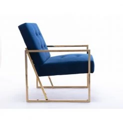 Living Room Electroplated Velvet Armchair by Boyel Living 13 Living Room Electroplated Velvet Armchair by Boyel Living -MODWAY store blue boyel living accent chairs hywf 10 02 1f 1000