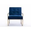 Living Room Electroplated Velvet Armchair by Boyel Living