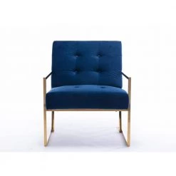 Living Room Electroplated Velvet Armchair by Boyel Living