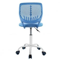 Adjustable Office Blue Swivel Home Computer Desk Chair by Boyel Living -MODWAY store blue boyel living drafting chairs hysn 66350bl 4f 1000
