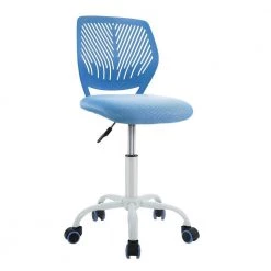 Adjustable Office Blue Swivel Home Computer Desk Chair by Boyel Living