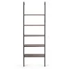 72 in. H Brown Particle Board 5-Shelf Ladder Bookcase by Boyel Living -MODWAY store brown boyel living bookcases bookshelves hysn 61925cf 64 1000
