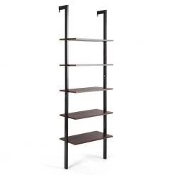 72 in. H Brown Particle Board 5-Shelf Ladder Bookcase by Boyel Living 10 72 in. H Brown Particle Board 5-Shelf Ladder Bookcase by Boyel Living -MODWAY store brown boyel living bookcases bookshelves hysn 61925cf c3 1000