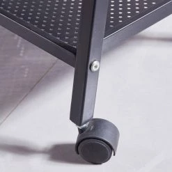 35 in. H Brown Wood 3-Shelf Ladder Bookcase with Open Back and Wheels by Boyel Living -MODWAY store brown boyel living bookcases bookshelves wf j cd 059 44 1000