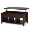 Brown 41 in. Coffee Table with Shelves and Lifting Top by Boyel Living 1 Brown 41 in. Coffee Table with Shelves and Lifting Top by Boyel Living -MODWAY store brown boyel living coffee tables hysn 61337cf 64 1000