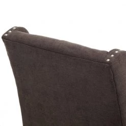 Chocolate Brown Comfortable and Durable Nailhead Trim Velvet Seat Task Chairs with Adjustable Height by Boyel Living -MODWAY store brown boyel living task chairs sd cmc6202 br 44 1000