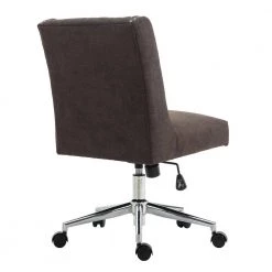 Chocolate Brown Comfortable and Durable Nailhead Trim Velvet Seat Task Chairs with Adjustable Height by Boyel Living -MODWAY store brown boyel living task chairs sd cmc6202 br 4f 1000