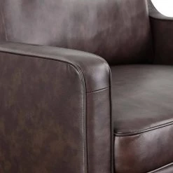Impart Genuine Brown Leather Armchair by MODWAY -MODWAY store brown modway accent chairs eei 5555 brn c3 1000