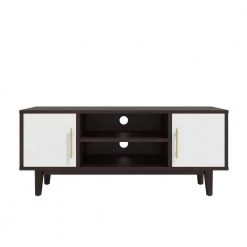 Daxton 43" Cappuccino White TV Stand Fits TV up to 46 in. with Cable Management Holes by MODWAY -MODWAY store cappuccino white modway tv stands eei 4309 cap whi 4f 1000