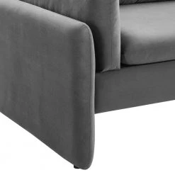 Indicate 80.5 in. Charcoal Performance Velvet Sofa by MODWAY 14 Indicate 80.5 in. Charcoal Performance Velvet Sofa by MODWAY -MODWAY store charcoal modway sofas couches eei 5150 cha c3 1000