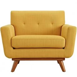Engage Upholstered Armchair in Citrus by MODWAY -MODWAY store citrus modway accent chairs eei 1178 cit 4f 1000