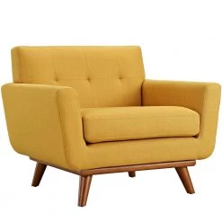 Engage Upholstered Armchair in Citrus by MODWAY