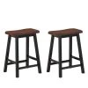 2-Piece 24 in. Height Wood Dining Room Bar Stools in Coffee by Boyel Living -MODWAY store coffee boyel living bar stools hysn 58978cf 64 1000