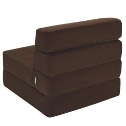 Coffee Flocked Cloth Tri-Fold Folding Chair Convertible Sleeper/Longer Bed Chair by Boyel Living 15 Coffee Flocked Cloth Tri-Fold Folding Chair Convertible Sleeper/Longer Bed Chair by Boyel Living -MODWAY store coffee boyel living bean bag chairs hysn 58039cf 1f 1000