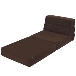 Coffee Flocked Cloth Tri-Fold Folding Chair Convertible Sleeper/Longer Bed Chair by Boyel Living 14 Coffee Flocked Cloth Tri-Fold Folding Chair Convertible Sleeper/Longer Bed Chair by Boyel Living -MODWAY store coffee boyel living bean bag chairs hysn 58039cf 4f 1000
